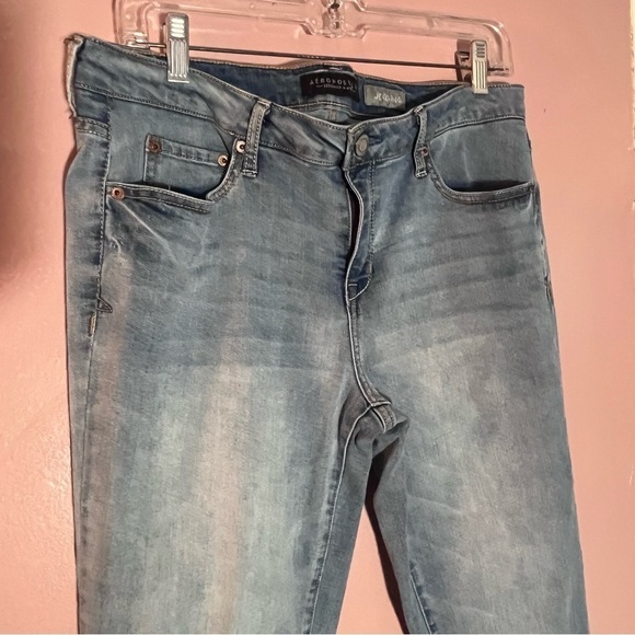 Aeropostale Light Wash 90’s Jegging Denim Blue Jeans Size 14 Regular - Picture 4 of 8